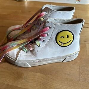 High tops smiley face